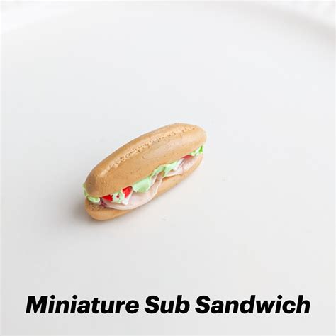 Miniature Submarine Sandwich For Dollhouse In 2021 Sub Sandwiches