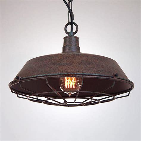 Each ceiling lamp is unique due to wood crafting. Rustic Industrial Cage Pendant Light - Tudo and Co - Tudo ...