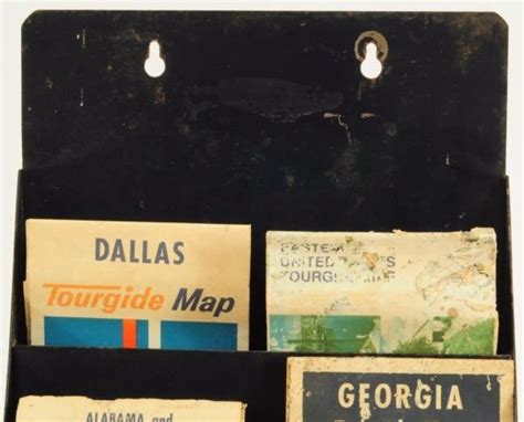 Gulf Oil Tourgide Service Gas Station Map Rack