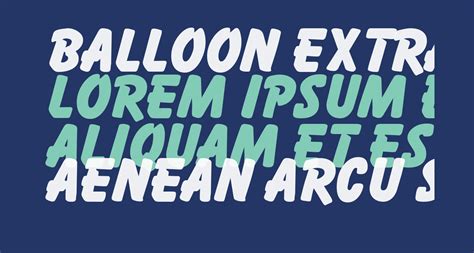 Balloon Extra Bold Regular Free Font What Font Is