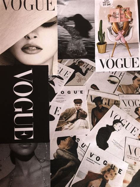 Vogue Background Vogue Wallpaper Collage Background Aesthetic