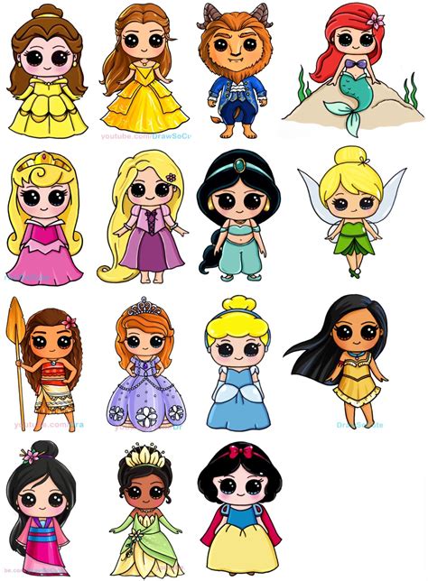 Dibujos Princesas Kawaii Disney Princess Cartoons Kawaii Girl