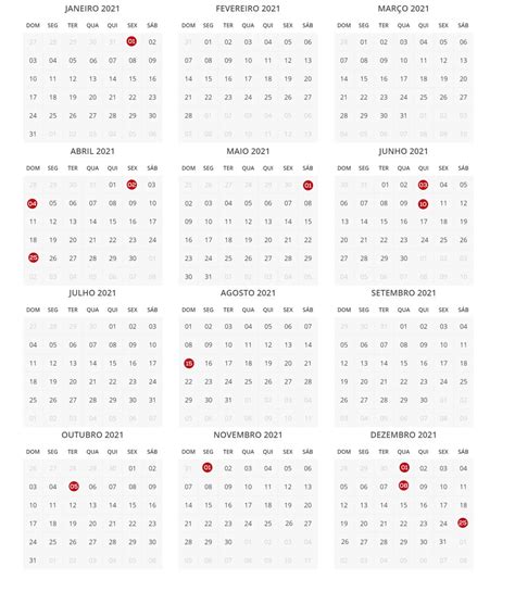 Calendario 2021 Com Feriados Para Imprimir Images And Photos Finder