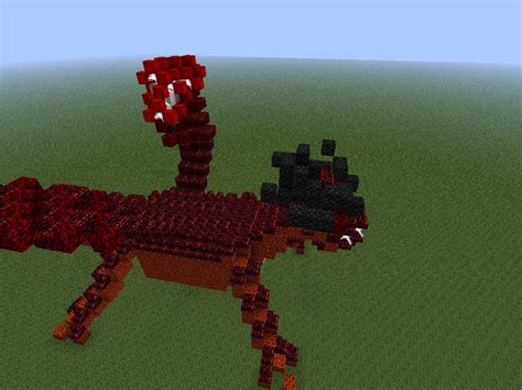 The ender dragon is a boss that appears in the game minecraft. injured red dragon Minecraft Project