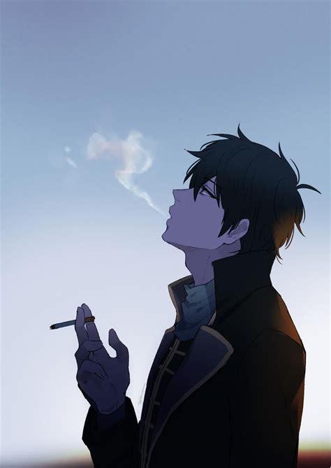 Anime Guy Anime Boy Smoking Cigarette Cute Anime Hot Guy Smoking A
