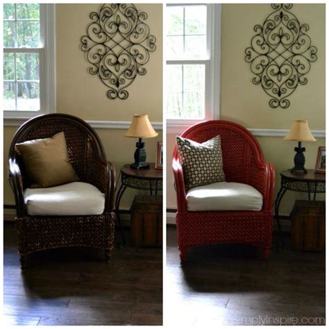 Give your wicker furniture a makeover with paint. How To Paint Wicker Furniture With a Brush - Chair Makeover