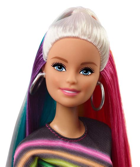 Buy Barbie Rainbow Sparkle Hair Doll Fxn96