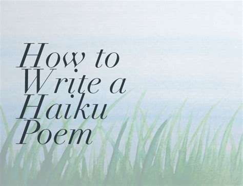 Haiku Poems About Nature