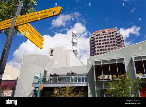 Central Avenue In Albuquerquenew Mexicousa Stock Photo Alamy