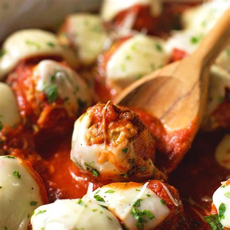 Bake for 20 minutes, or until meatballs are browned and cooked through. Chicken Parmesan Meatballs - Life Made Simple
