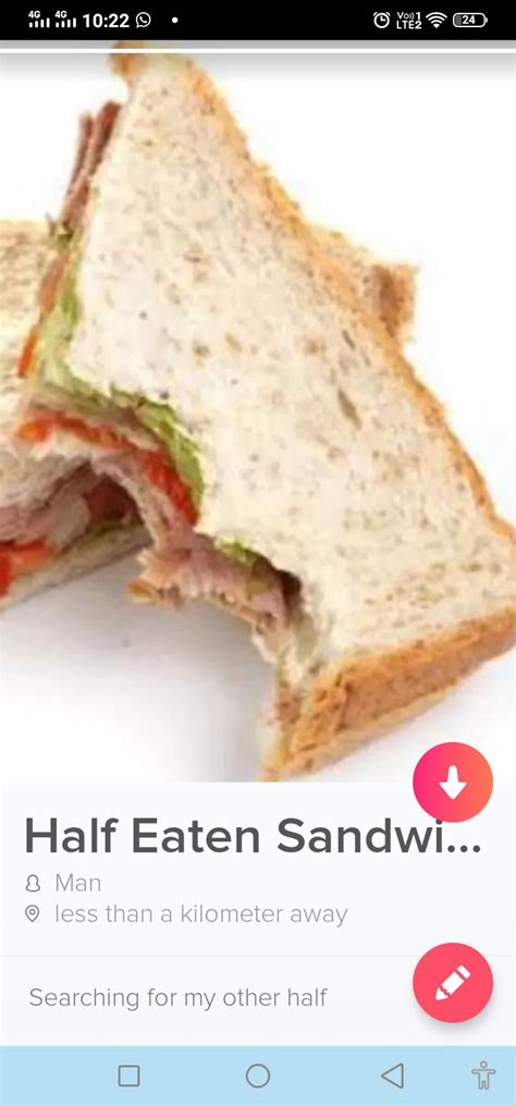 Adventures Of A Half Eaten Sandwich Will Update How This One Goes R Tinder