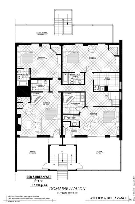 Bed Breakfast First Floor House Plans 93430