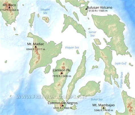Visayas Maps Philippines