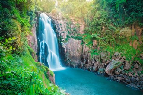 Premium Photo Beautiful Fantastic Deep Forest Waterfall At Haew Narok