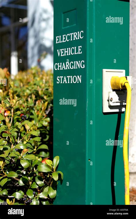 Electric Car Charging Station In Celebration Florida United States Usa