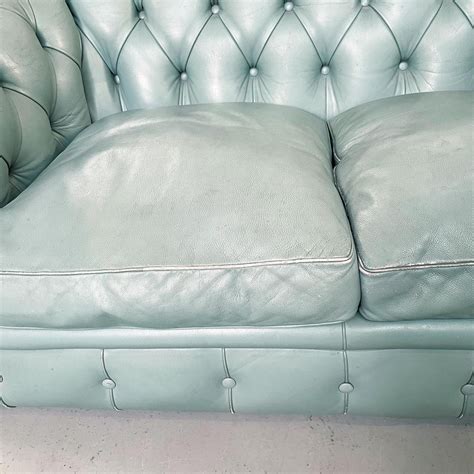 Italienisches Mid Century Tiffany Sofa Aus Blauem Leder Von Poltrona Frau 1980er Bei Pamono Kaufen