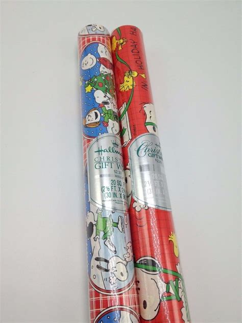 Check spelling or type a new query. Peanuts Snoopy Gift Wrap christmas Wrapping Paper 2 rolls ...