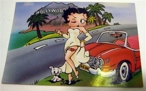 Betty Boop Hooray For Hollywood Postcard 1985 Betty Boop Boop