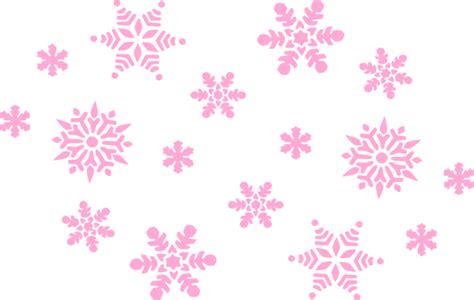 Pale Pink Snowflakes Clip Art At Vector Clip Art Online