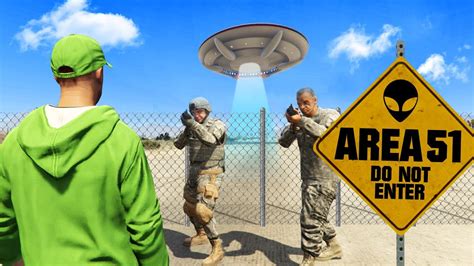 Breaking Into Area 51 In Gta 5 Secret Youtube