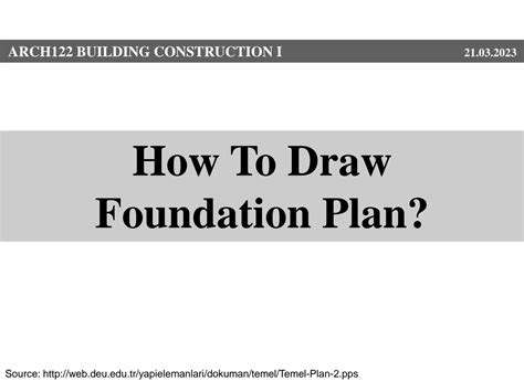 Solution How To Draw Foundation Plan Studypool