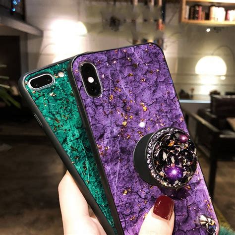 Luxury Glitter Phone Case For Iphone Xs Max Case Silicone Holder Case