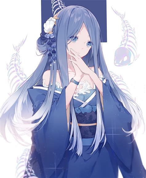 Aggregate 73 Anime Girl With Blue Hair Super Hot Vn