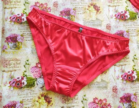 red satin lingerie set sexy panties bikini garter belt etsy