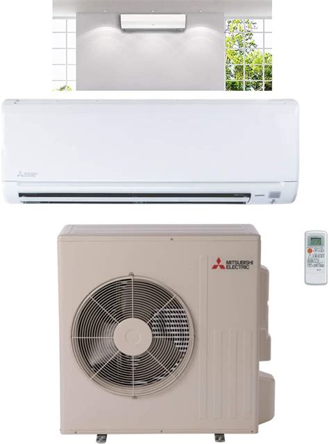 Mitsubishi Btu Air Conditioner Heat Pump Split Ac Seer Cool