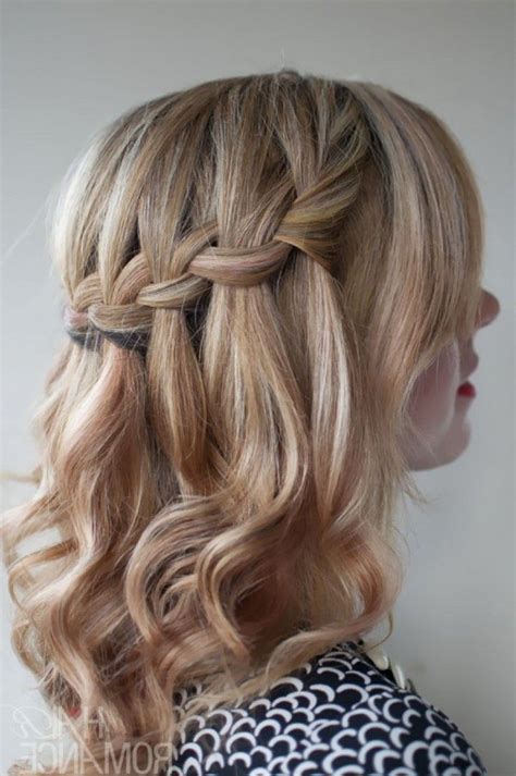 Not all cute curly hairstyles are best suited for being at a bridal party or going to a special event. Short Curly Hair Waterfall Braid Hairstyles, How to Braid ...