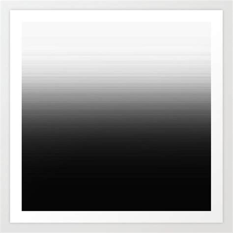 Black And White Ombre Gradient Art Print By 2sweet4words Designs Fade