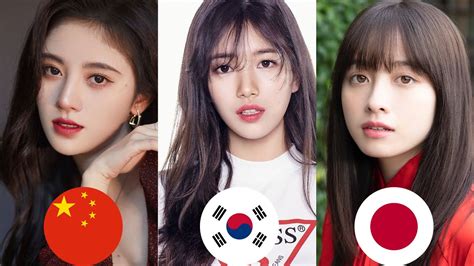 Chinese Girls Vs South Korean Girls Vs Japanese Girls 한중일 미녀 Youtube