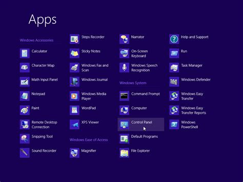 How To Attach Windows 8 Control Panel To Start Menu