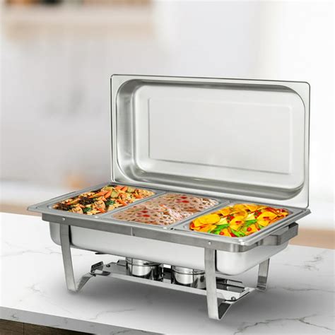 9l Stainless Steel Chafing Dish Complete Full Size Chafer Buffet Dish
