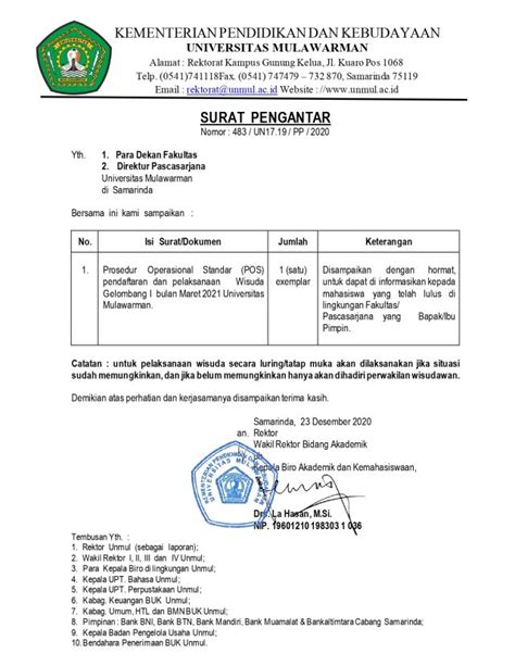 Informasi Prosedur Operasional Standar Pos Pendaftaran Dan