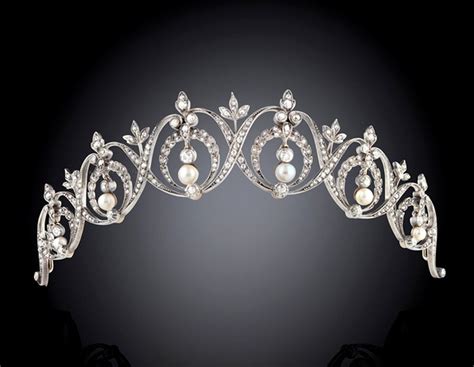 Pearl And Diamond Tiara By Bolin Post Tenebras Lux