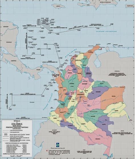 El Espacio De La Geografia Mapas De Colombia