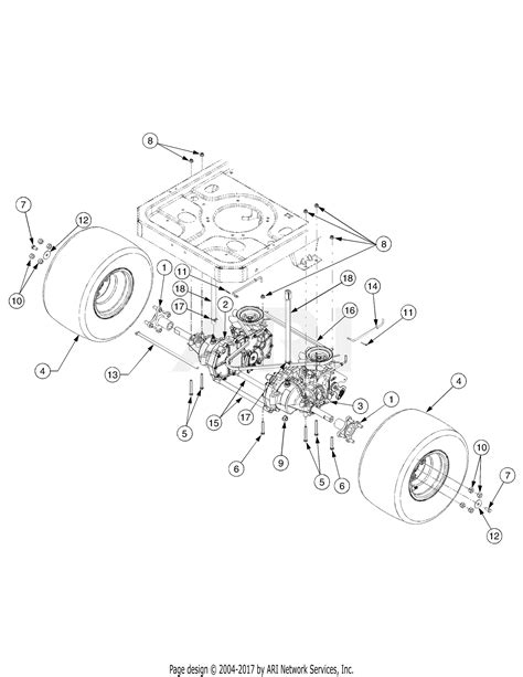 Troy Bilt 17af2acp766 Mustang Rzt 50 2007 Parts Diagram For Hydro
