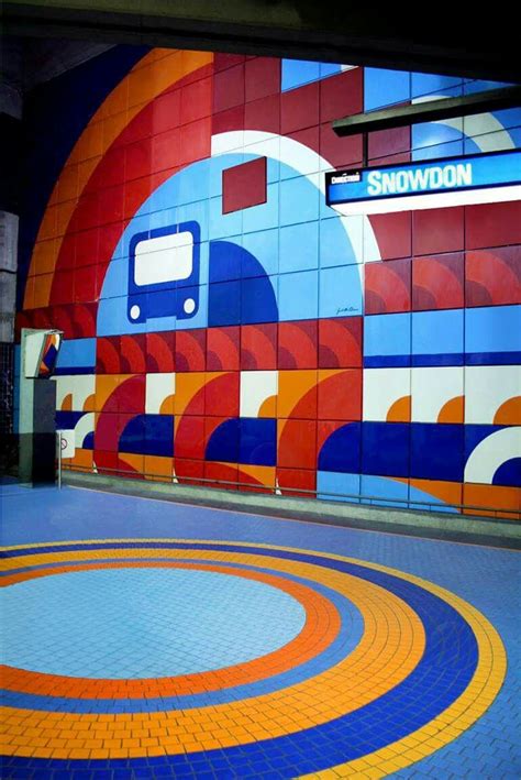 Jean Talon Station Of The Montréal Métro With A Ceramic Tile Mural By