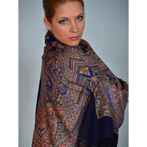 pavlovo posad russian shawl 148x148 cm 58x58 100 wool scarf wrap 1290 14