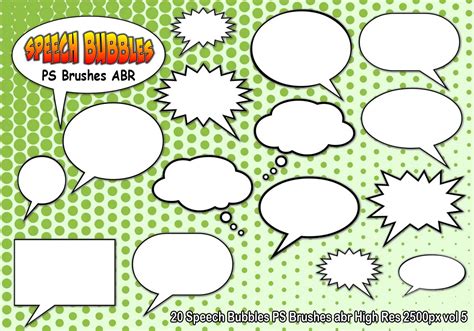 Speech Bubble Free Brushes - (232 Free Downloads)