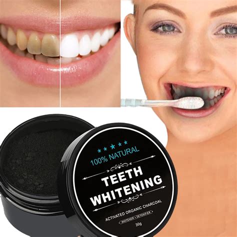 30g Tooth Whitening Powder Activated Bamboo Charcoal Toothpaste Tartar Stain Removal Natural