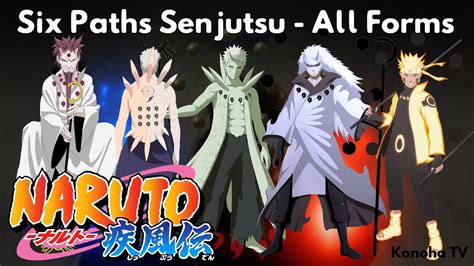 Six Paths Senjutsu All Forms And Derived Jutsu Youtube