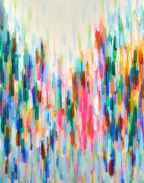 Dreamy Watercolor Patterns Colorful Abstract Painting Abstract