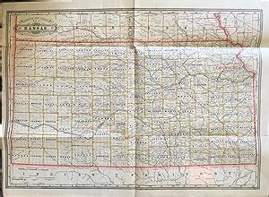 Railroad And County Map Of Kansas Par Cram Geo F Carte Back Of Beyond Books