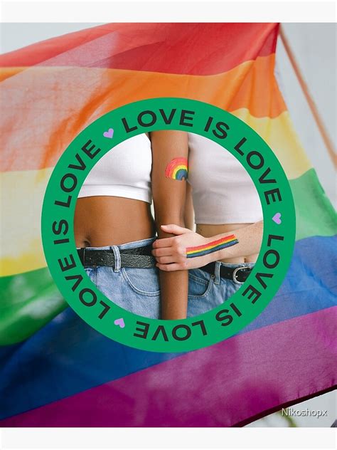 love is love gay pride month lgbt pansexual rainbow flag poster for sale by nikoshopx redbubble