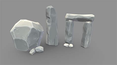 Stylized Stones Download Free 3d Model By Jhauge 5376623 Sketchfab