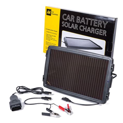 Top brands · huge savings · fill your cart with color AA Essentials 12V Solar-Powered Car Battery Charger Solar ...