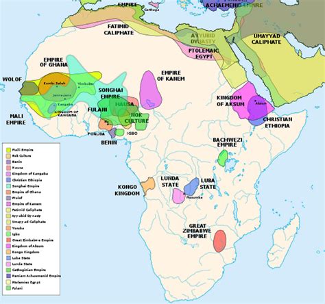 Map Of Africa At 3500bc Timemaps African Empires Afri