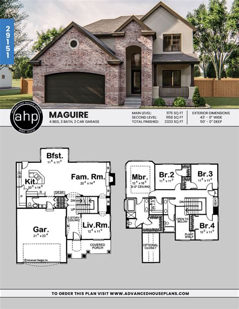 2 Story Traditional House Plan Maguire Modern House Plans
